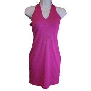 Wild Fable Women's Ribbed Halter Dress Size Small Pink